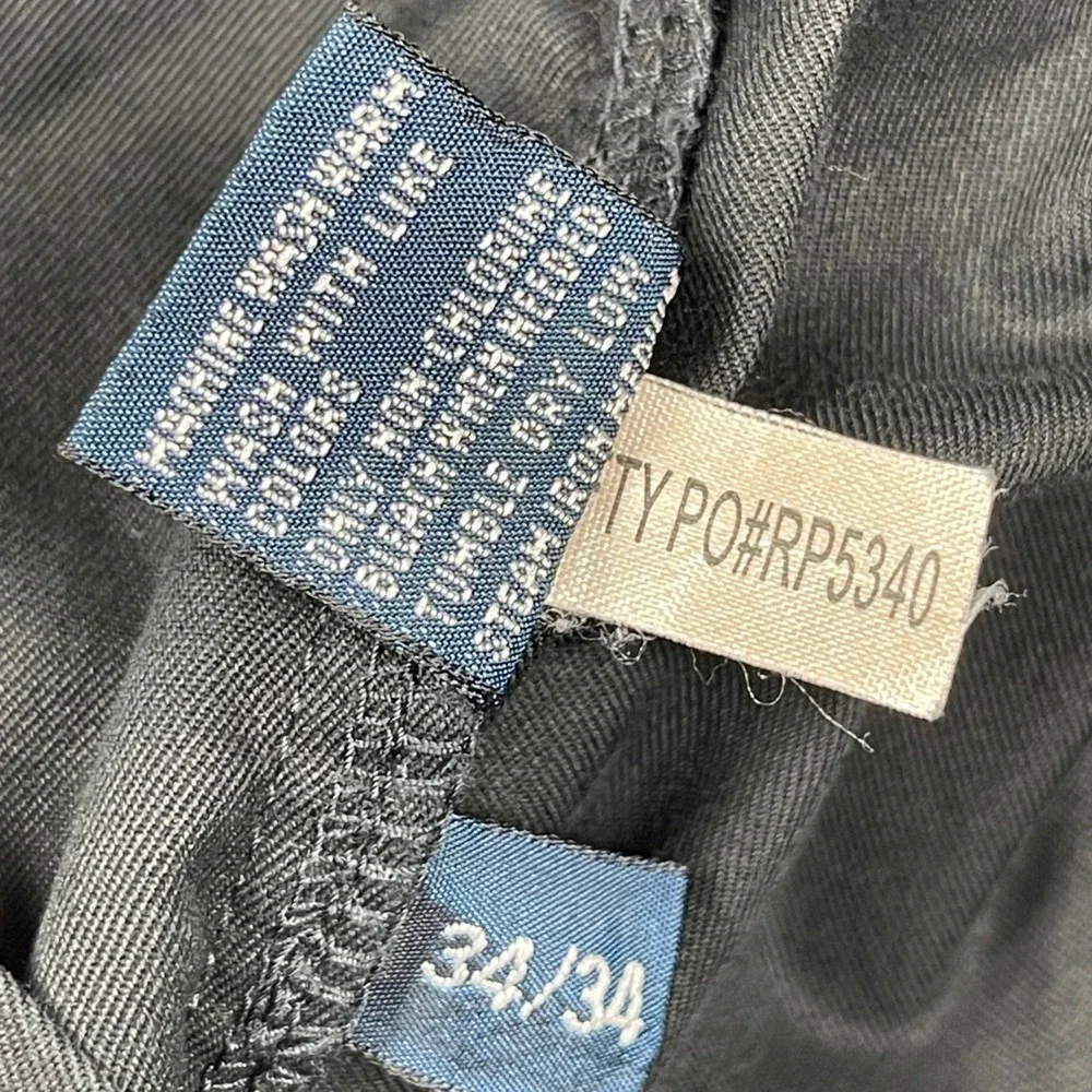 Polo Ralph Lauren Pants Mens 34x34 (Fit 34x30) Black Straight Classic Preppy